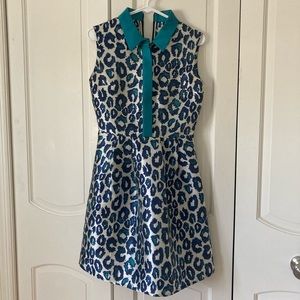 Leonora Silva silk patterned dress xs